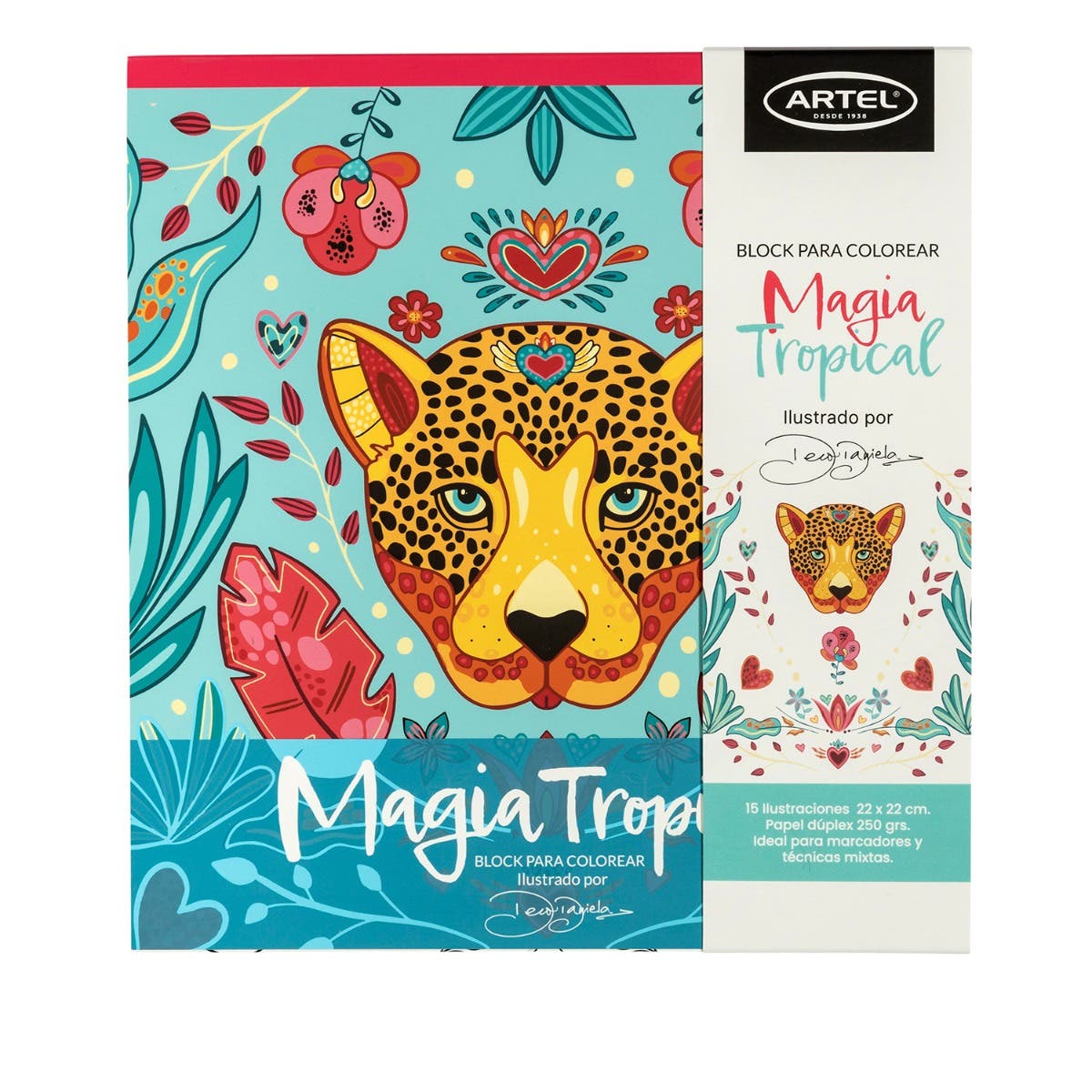 Block para colorear Magia Tropical