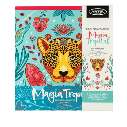 Block para colorear Magia Tropical