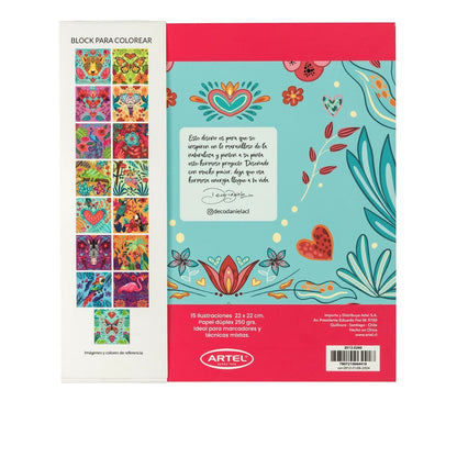 Block para colorear Magia Tropical