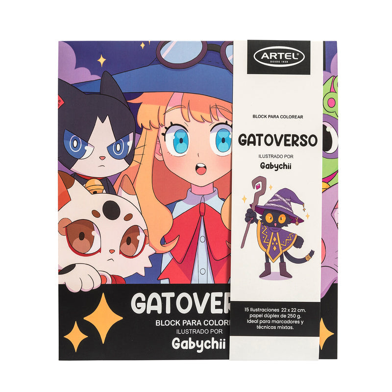Block Para Colorear Artel Gatoverso