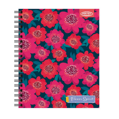 Cuaderno Universitario Flower Spirit 100 Hojas 7mm. Diseño Aleatorio Artel