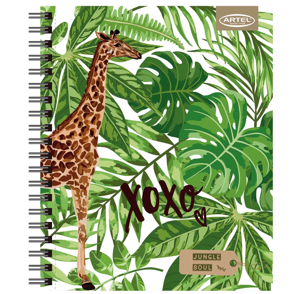 Cuaderno Universitario Jungle Soul 100 Hojas 7mm. Diseño Aleatorio Artel