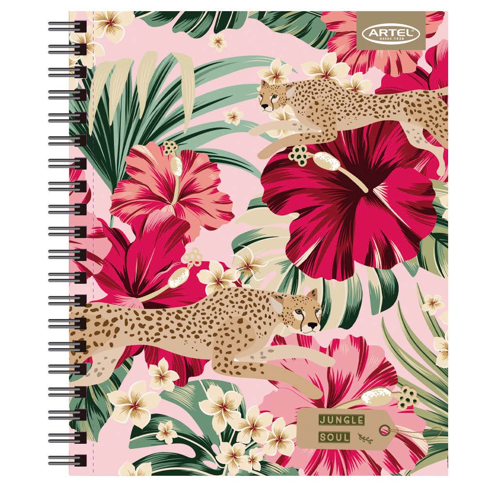 Cuaderno Universitario Jungle Soul 100 Hojas 7mm. Diseño Aleatorio Artel