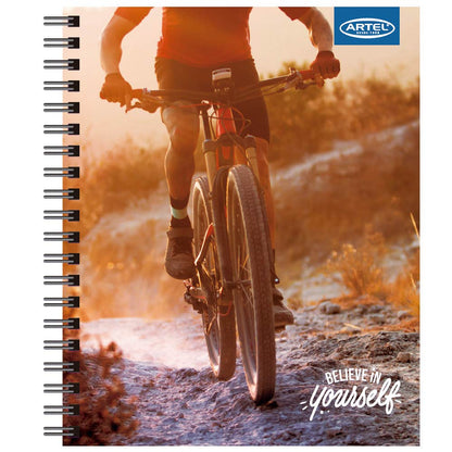 Cuaderno Universitario Belive in Yourself 100 Hojas 7mm. Diseño Aleatorio Artel