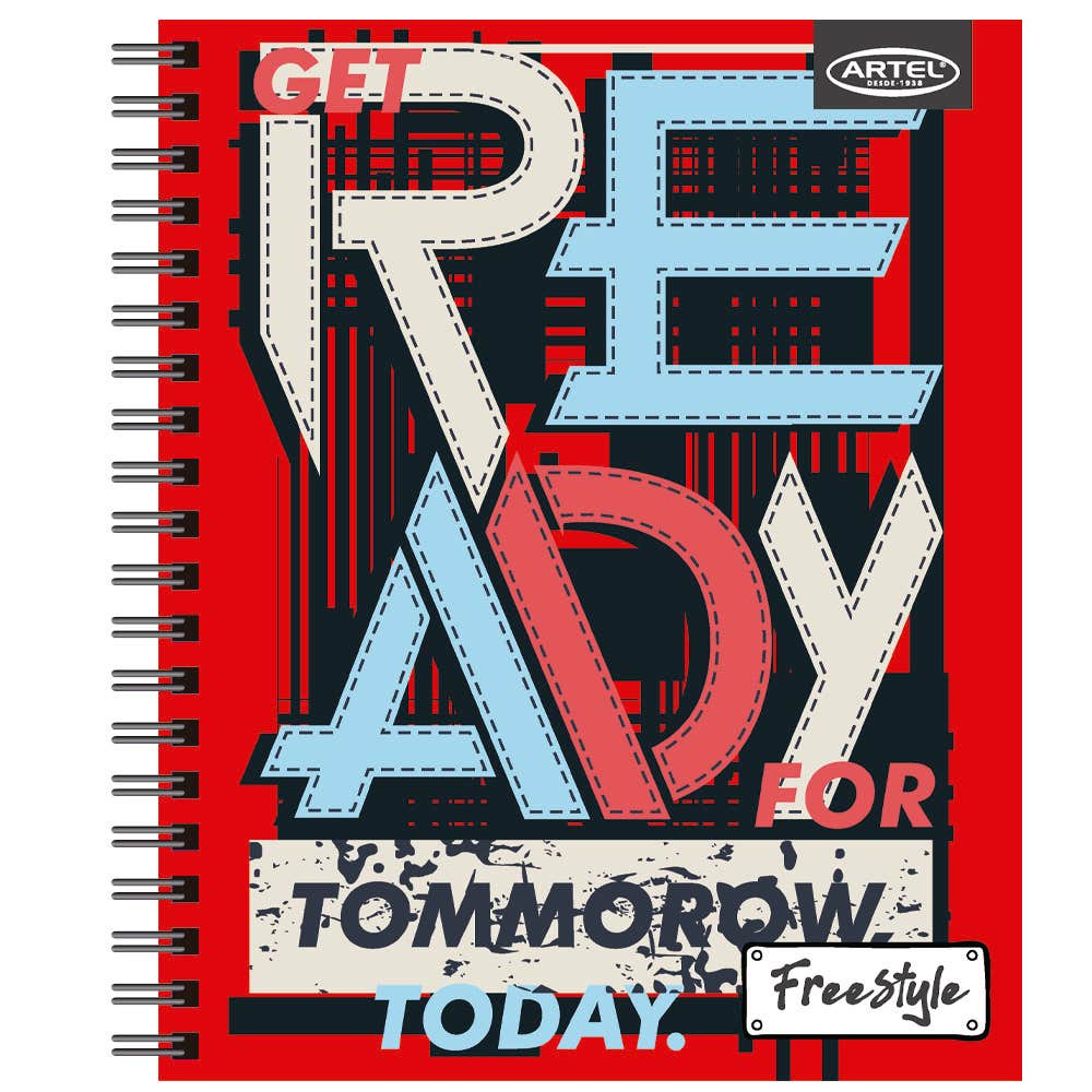 Cuaderno Universitario FreeStyle 100 Hojas 7mm. Diseño Aleatorio Artel