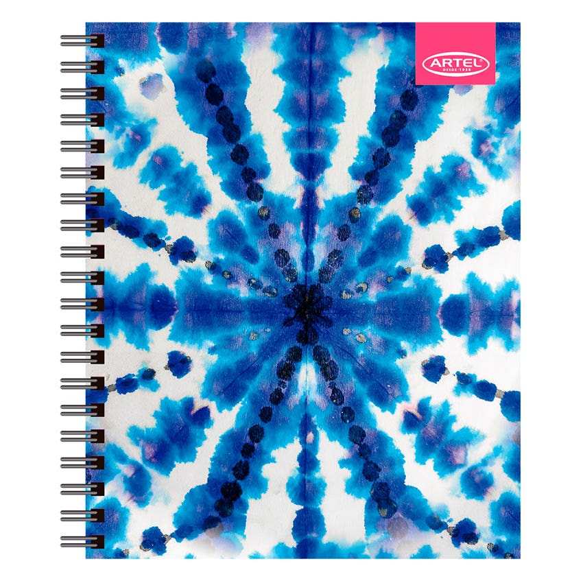 CUADERNO UNIVERSITARIO 100H 7MM TIE DYE ARTEL