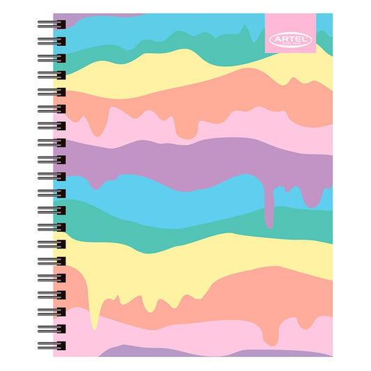 CUADERNO UNIVERSITARIO 100H 7MM ARCOIRIS PASTEL ARTEL