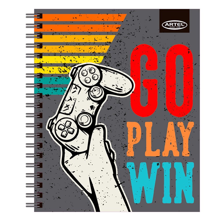 CUADERNO UNIVERSITARIO 100H 7MM GAMERS ARTEL