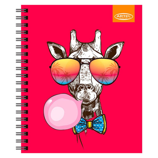 CUADERNO UNIVERSITARIO 100H 7MM ANIMALES DIVERT ARTEL