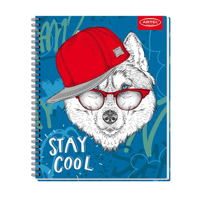 Cuaderno Universitario 100 Hojas 7mm Animales Divertidos