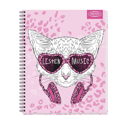 Cuaderno Universitario 100 Hojas 7mm Animales Divertidos