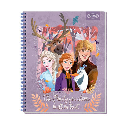 Cuaderno Universitario 100 Hojas 7mm Frozen