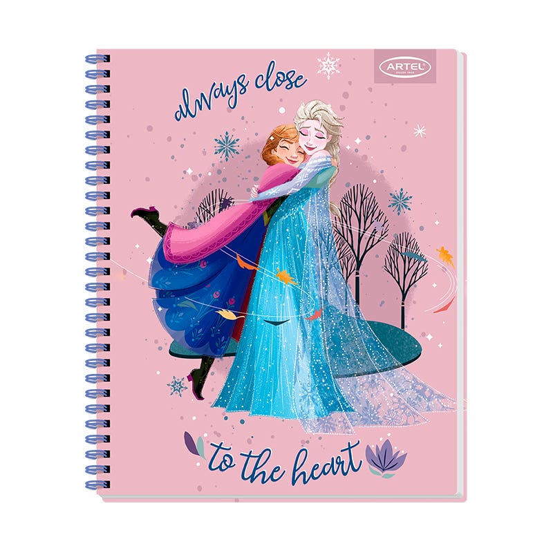 Cuaderno Universitario 100 Hojas 7mm Frozen