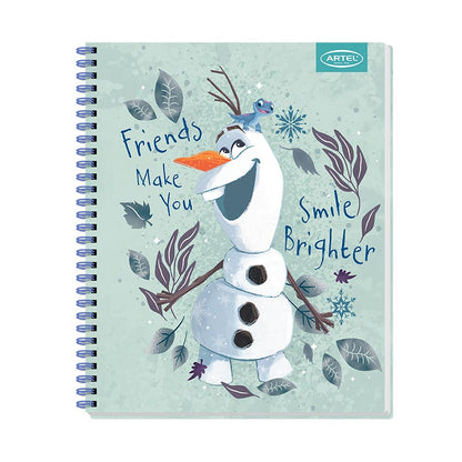 Cuaderno Universitario 100 Hojas 7mm Frozen