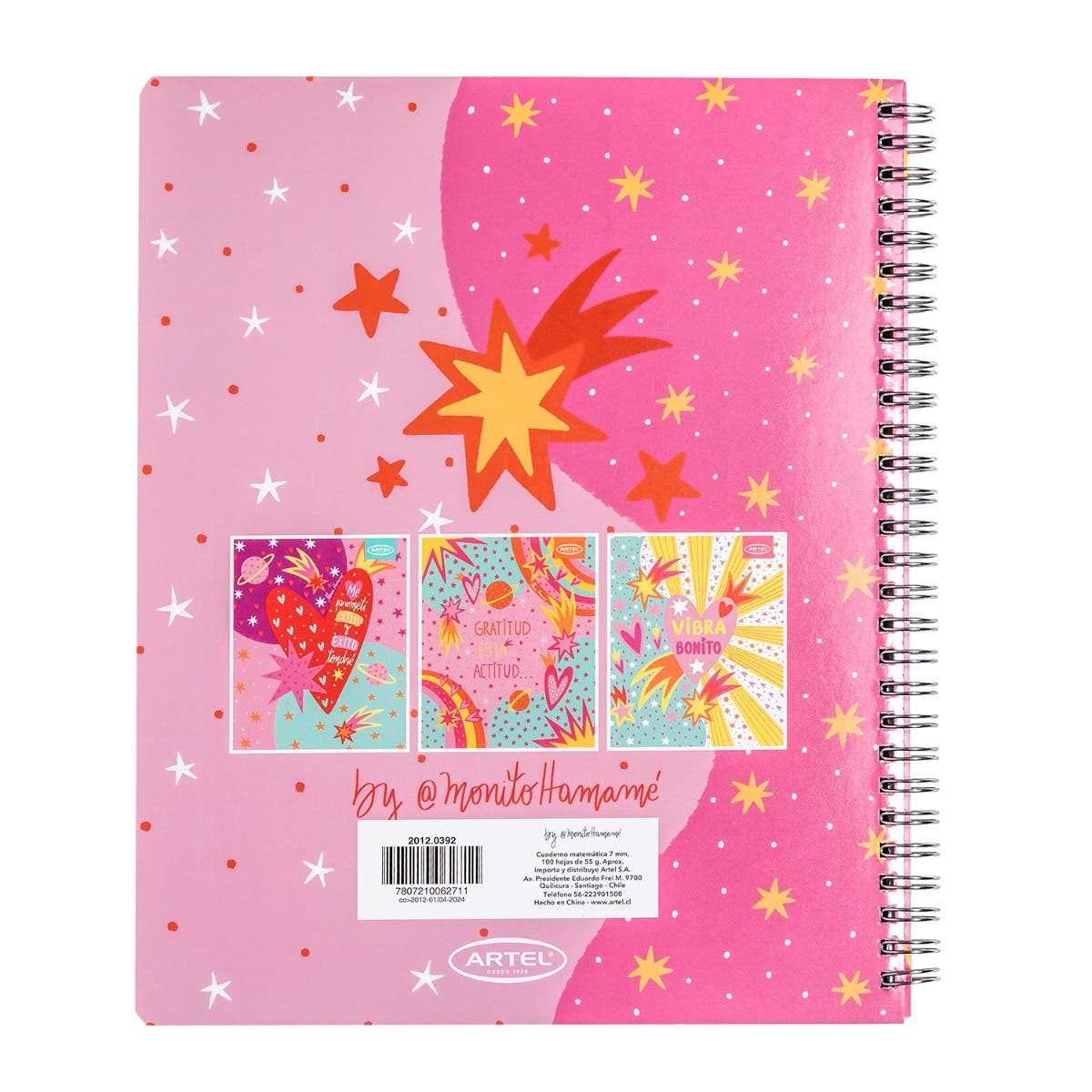 Cuaderno Universitario 100 Hojas 7mm Ilustradoras Chilenas