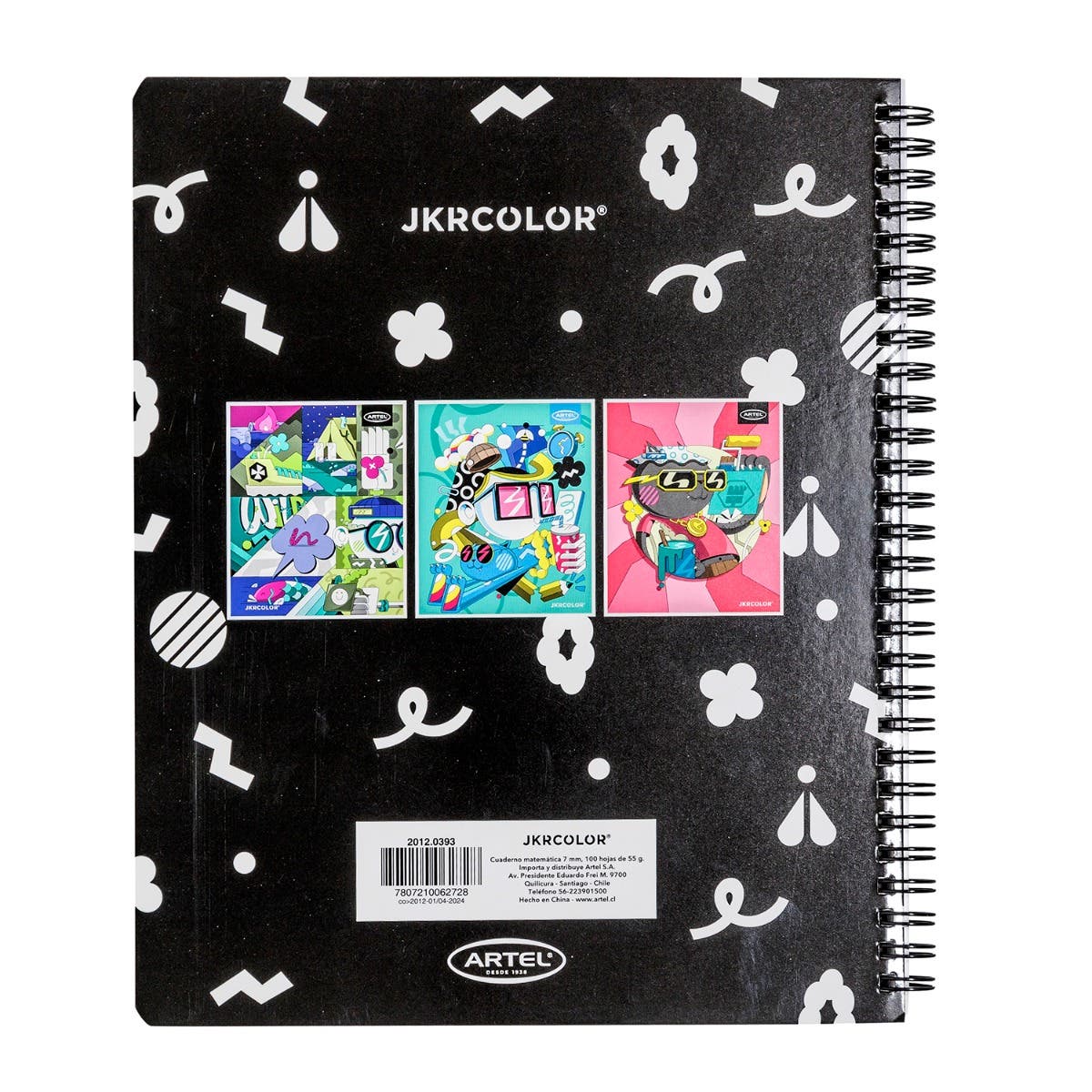 Cuaderno Universitario 100 Hojas 7mm Ilustradores Chilenos