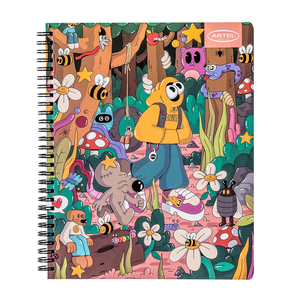 Cuaderno Universitario 100 Hojas 7mm Ilustradores Chilenos