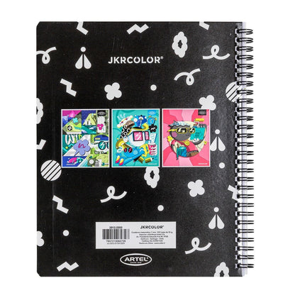 Cuaderno Universitario 100 Hojas 7mm Ilustradores Chilenos