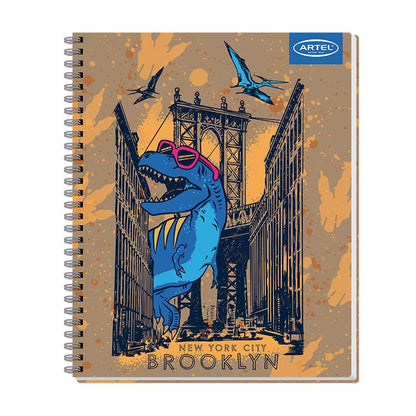 Cuaderno Universitario 100 Hojas 7mm Dino