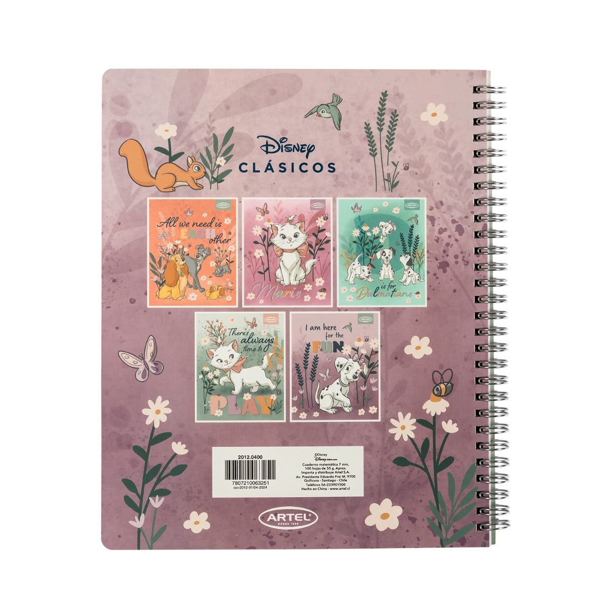 Cuaderno Universitario 100 Hojas 7mm Cats&dogs Clasicos