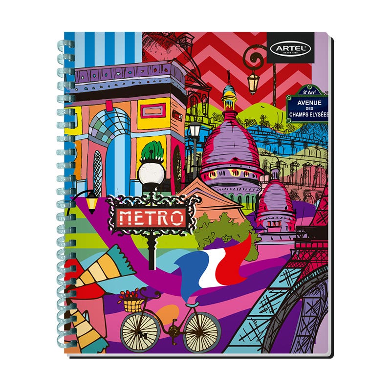 Cuaderno Universitario 100 Hojas 7mm Urban Espiral Soft