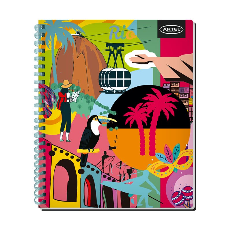 Cuaderno Universitario 100 Hojas 7mm Urban Espiral Soft