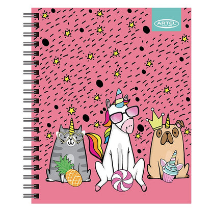 CUADERNO UNIVERSITARIO ARTEL 100 HOJAS 7MM UNICORNIO 2024