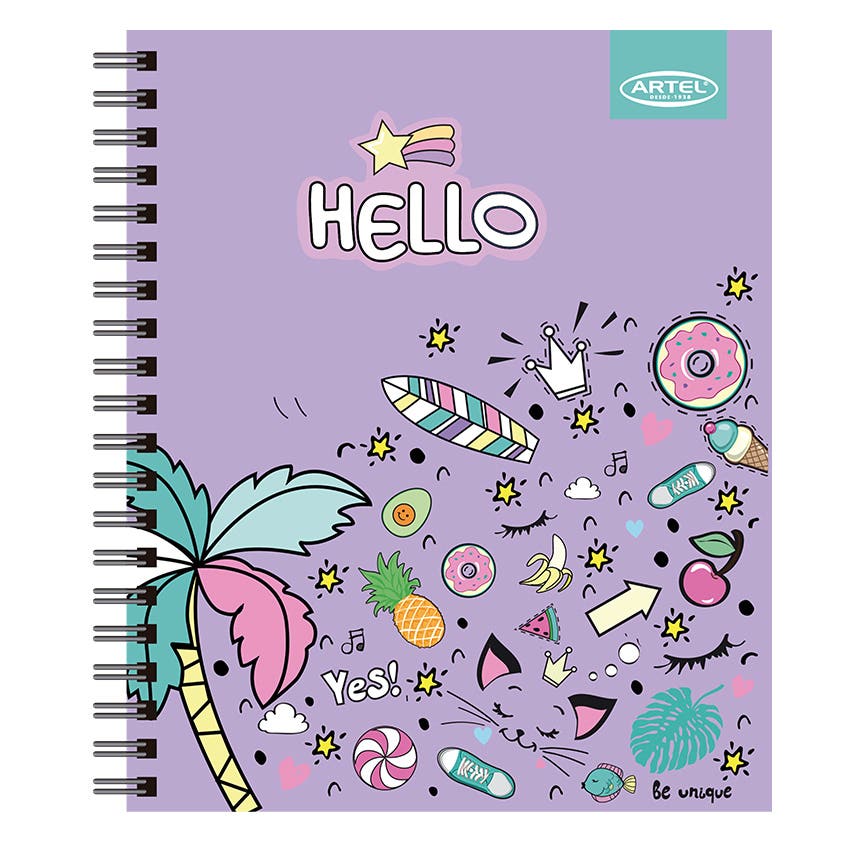 CUADERNO UNIVERSITARIO ARTEL 100 HOJAS 7MM UNICORNIO 2024