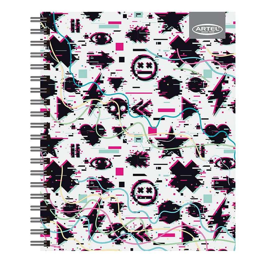 CUADERNO UNIVERSITARIO ARTEL 100 HOJAS 7MM DISEÑO GAMERS 2024