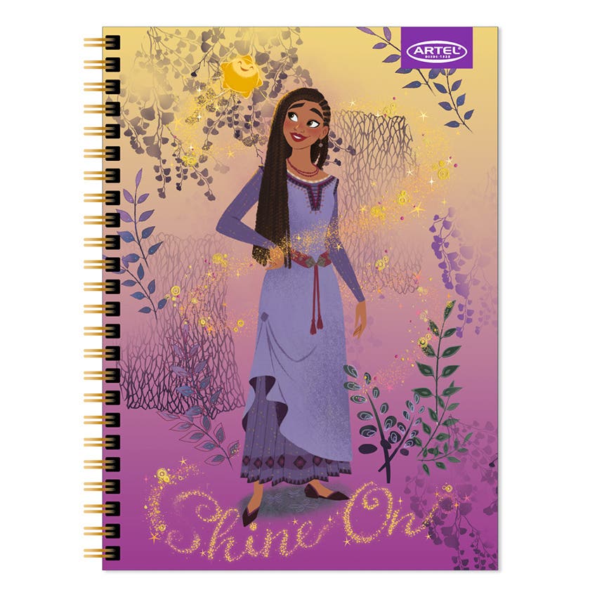 CUADERNO UNIVERSITARIO ARTEL 100 HOJAS 7MM DISEÑO WISH 2024