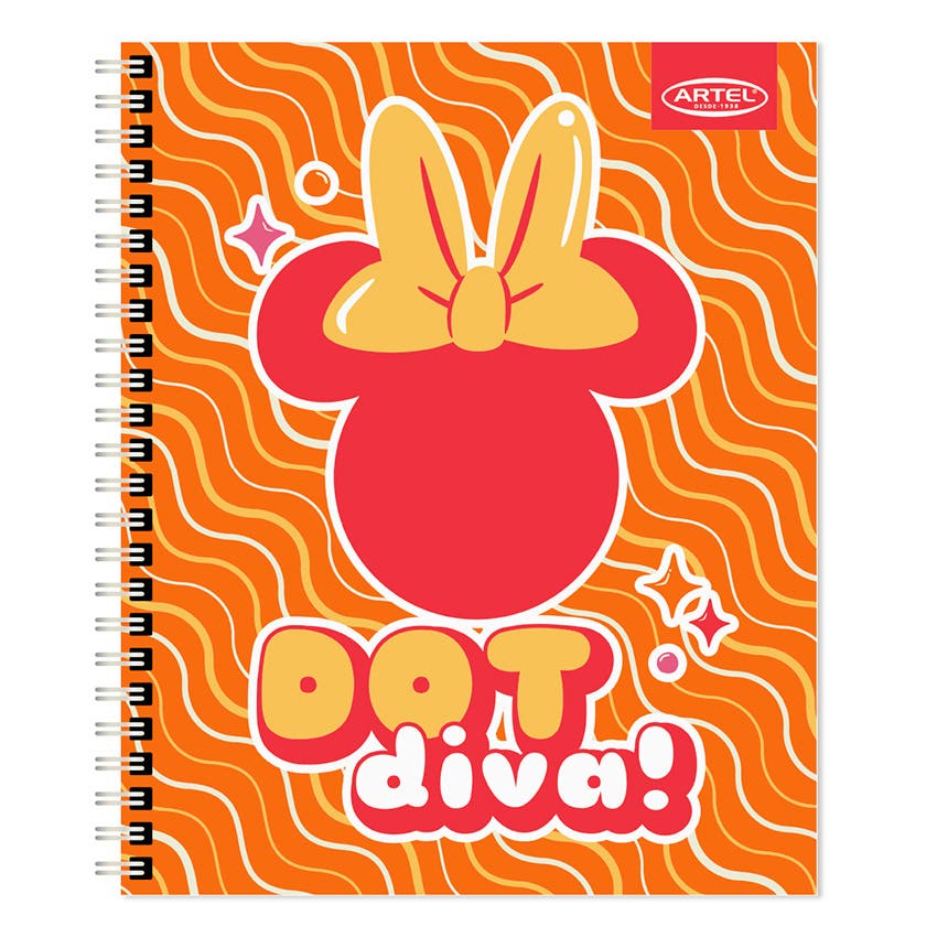 CUADERNO UNIVERSITARIO ARTEL 100 HOJAS 7MM DISEÑO MINNIE 2024