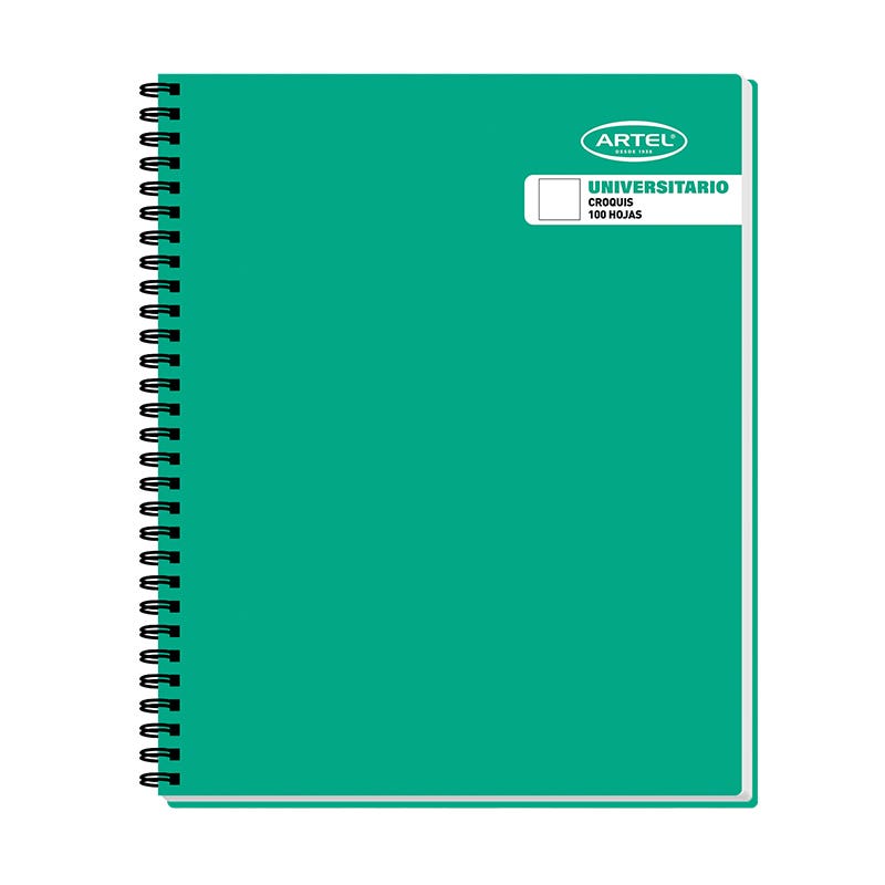 Cuaderno Universitario Tapa Emplacado Liso Croquis