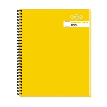 Cuaderno Universitario Tapa Emplacado Liso Croquis