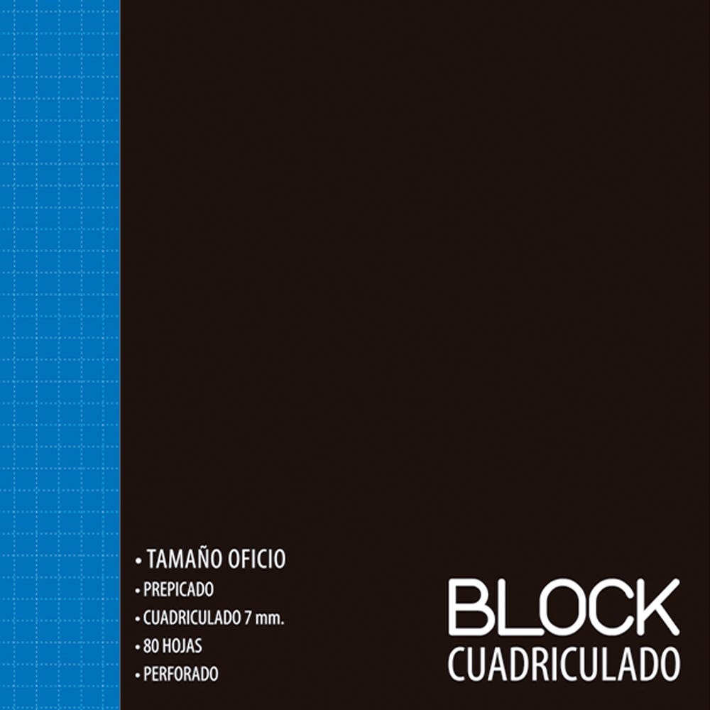Block Nota Oficio Prepicado Cuadriculado 80 Hojas Artel