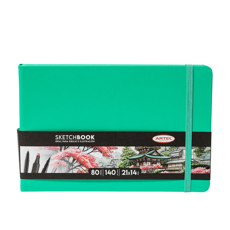 Sketchbook Artel 21X14 Verde