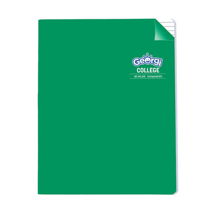 Cuaderno College 80 Hojas Composición Georgi