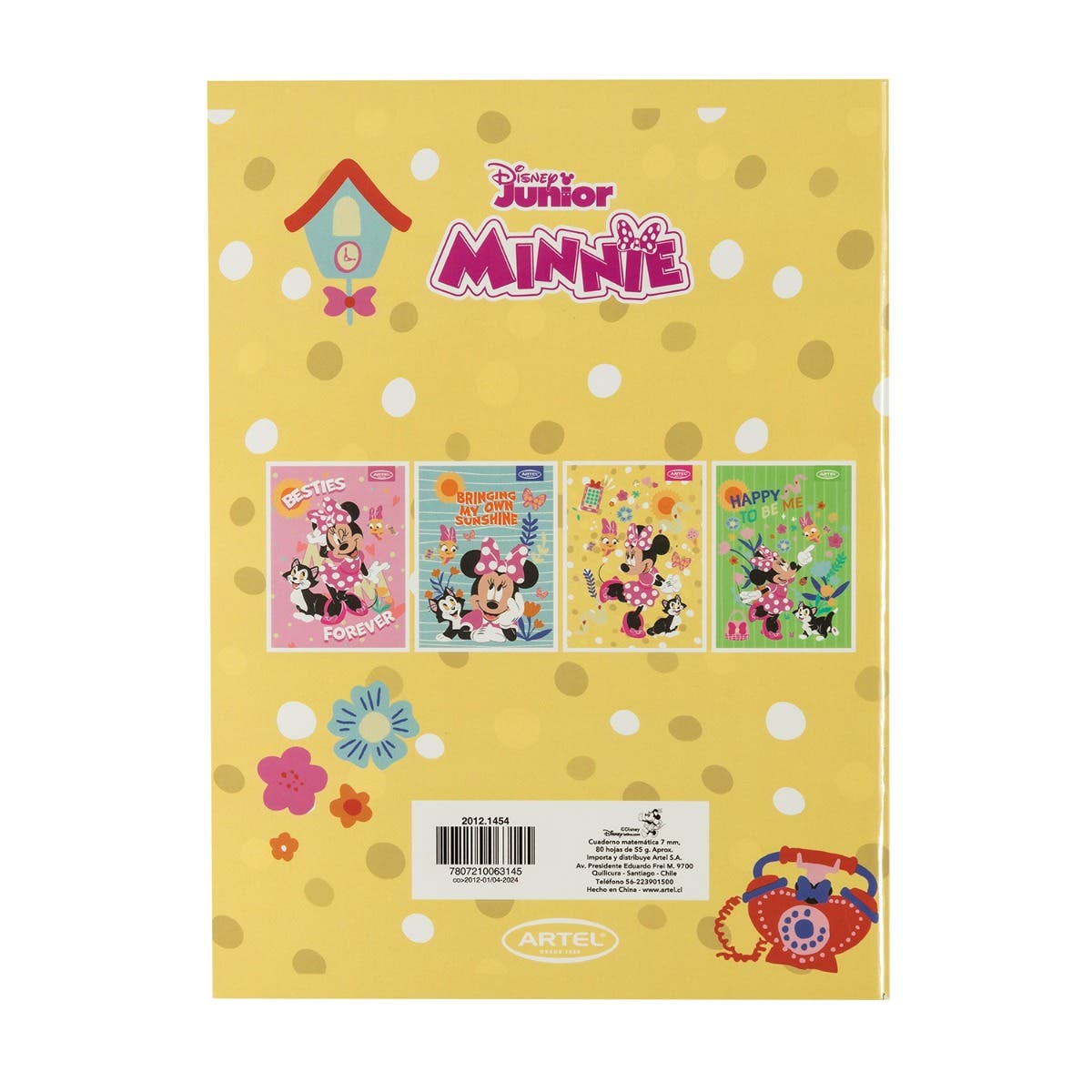Cuaderno College 80 Hojas Minnie Jr
