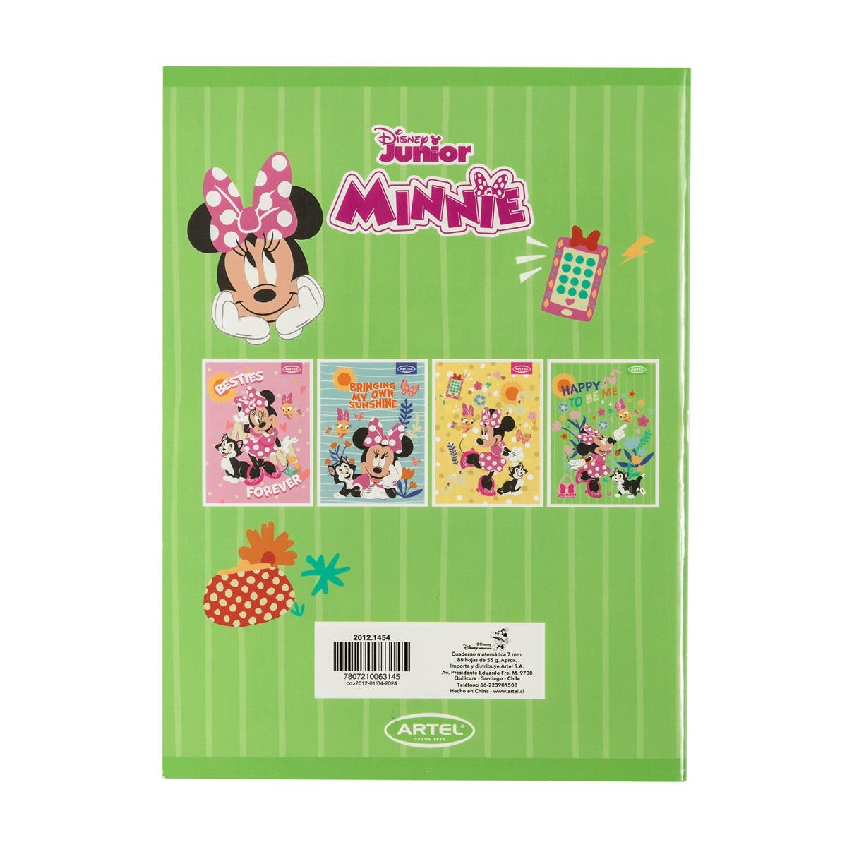 Cuaderno College 80 Hojas Minnie Jr