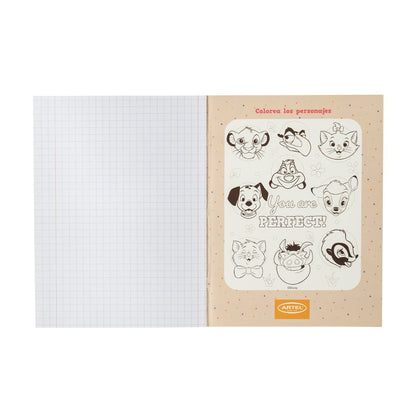 Cuaderno College 80 Hojas Clásicos Disney