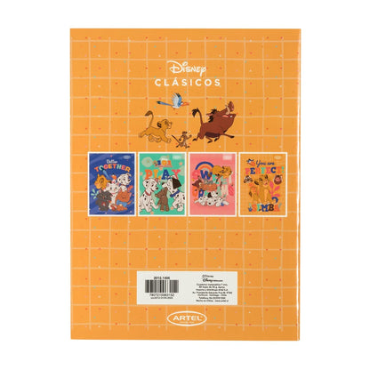 Cuaderno College 80 Hojas Clásicos Disney