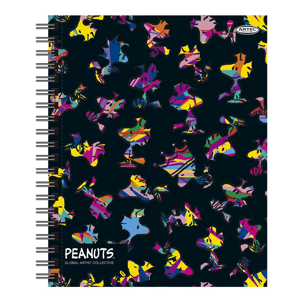 Cuaderno Universitario Snoopy 100 Hojas 7mm. Diseño Aleatorio Artel