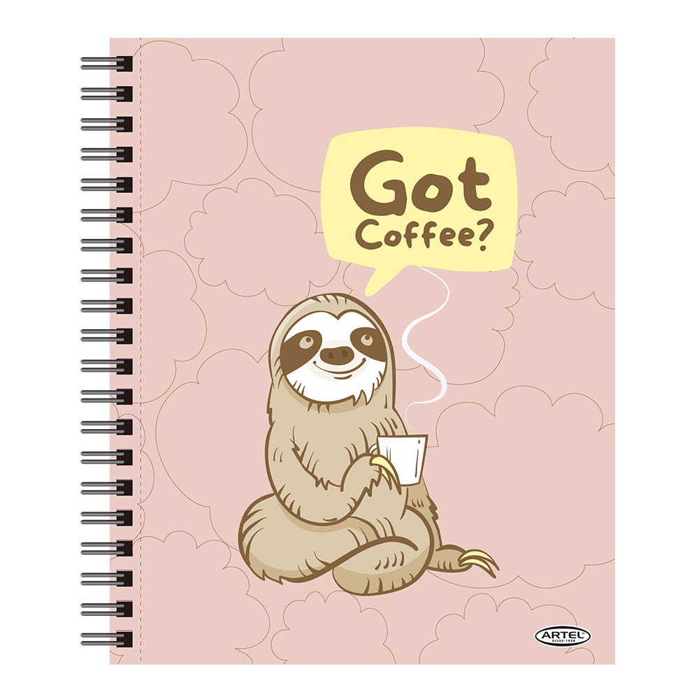 Cuaderno Universitario Groovy Nature 100 Hojas 7mm. Diseño Aleatorio Artel
