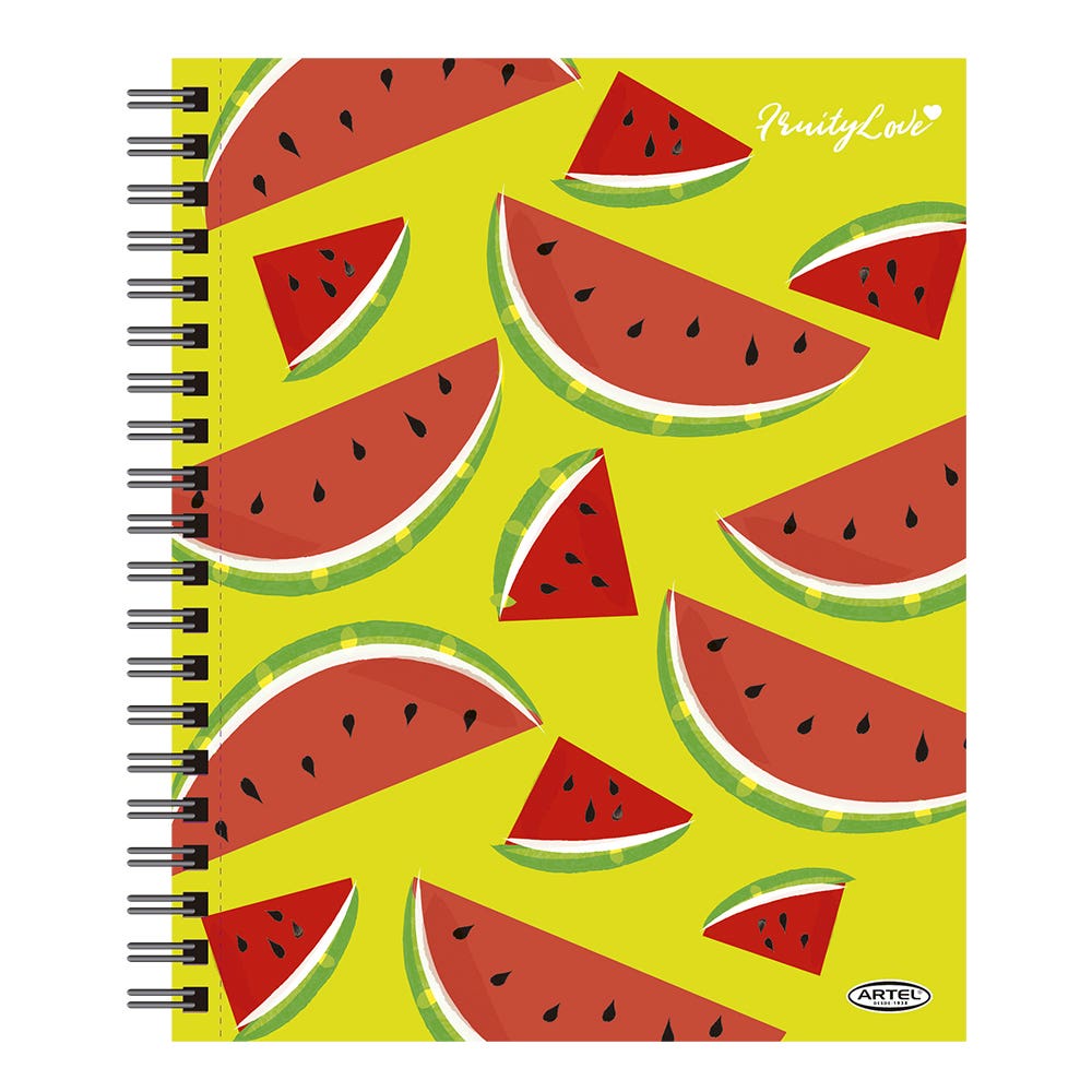 Cuaderno Universitario Fruty Lovers 100 Hojas 7mm. Diseño Aleatorio Artel