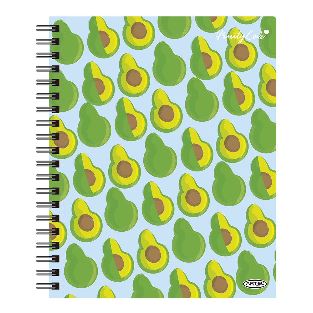 Cuaderno Universitario Fruty Lovers 100 Hojas 7mm. Diseño Aleatorio Artel