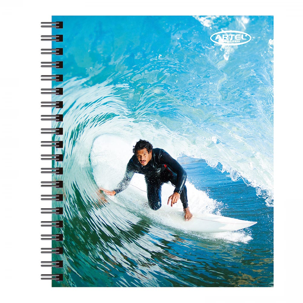 Cuaderno Universitario Deporte Chile 100 Hojas 7mm. Diseño Aleatorio Artel