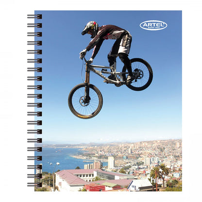 Cuaderno Universitario Deporte Chile 100 Hojas 7mm. Diseño Aleatorio Artel