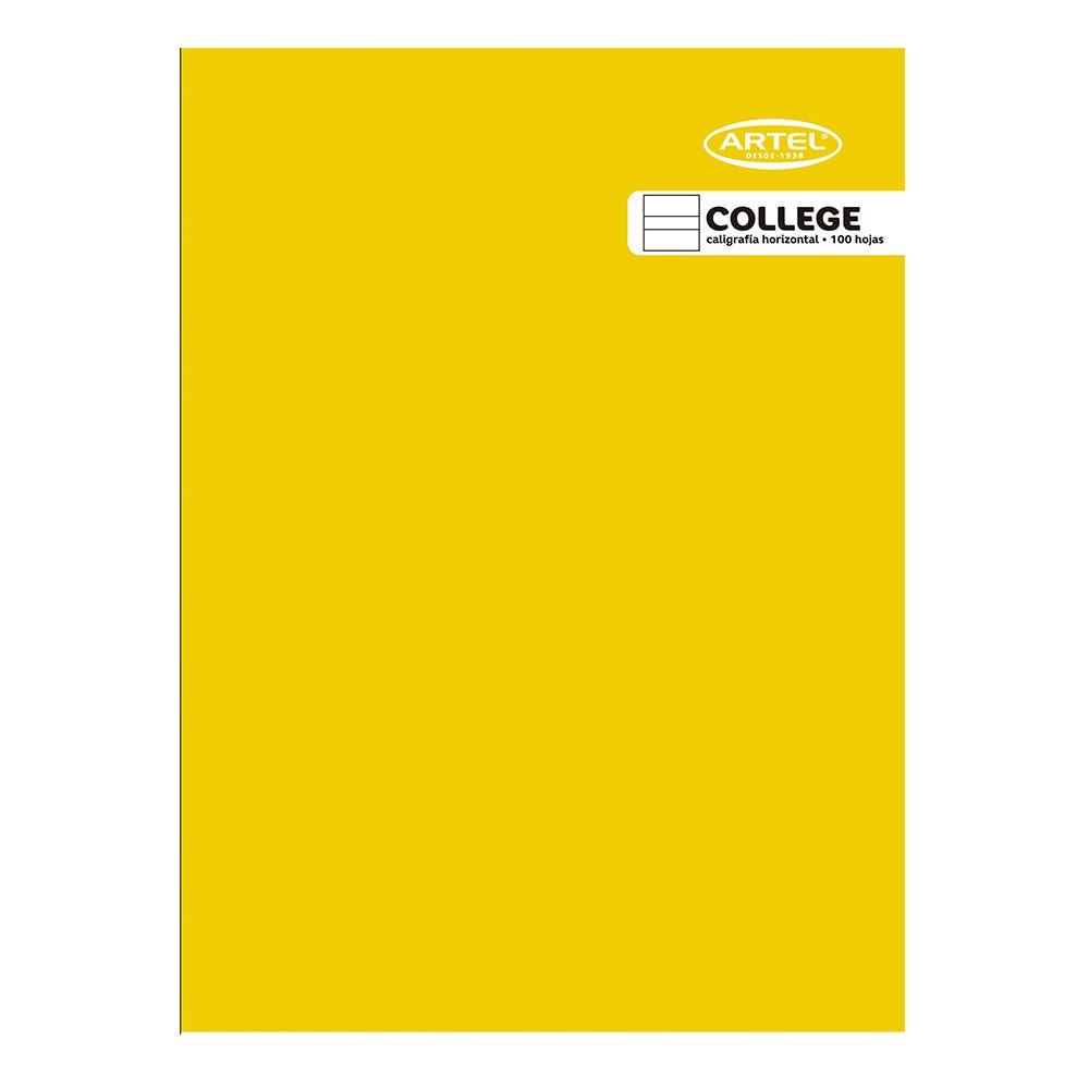 Cuaderno College Caligrafía Horizontal 100 Hojas Color Aleatorio Artel