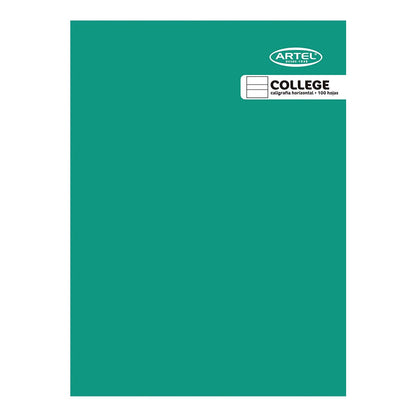 Cuaderno College Caligrafía Horizontal 100 Hojas Color Aleatorio Artel