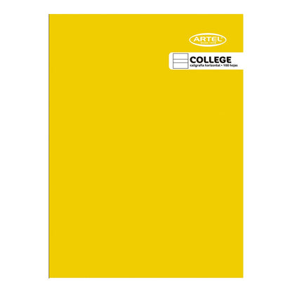 Cuaderno College Caligrafía Horizontal 100 Hojas Color Aleatorio Artel