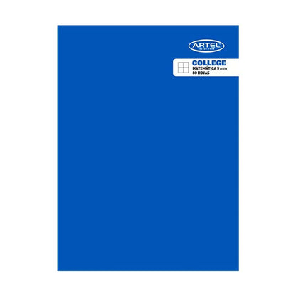 Cuaderno College Matemática 5mm 80 Hojas Artel